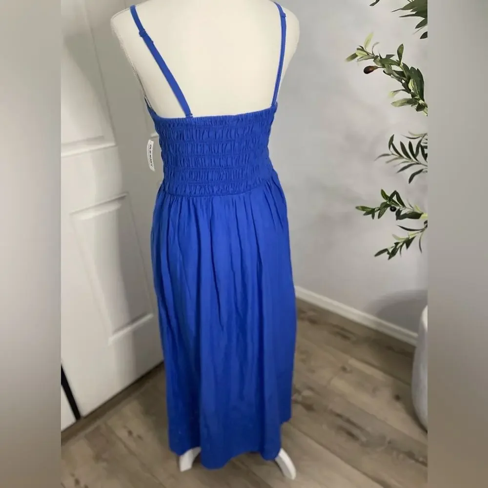 Fit & Flare Eyelet-Embroidered Smock Dress NWT - Picture 2 of 11